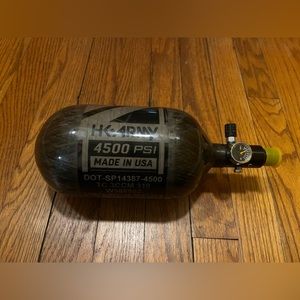 HK Army Aerolite Carbon Fiber Tank - 68ci / 4500psi - Smoke